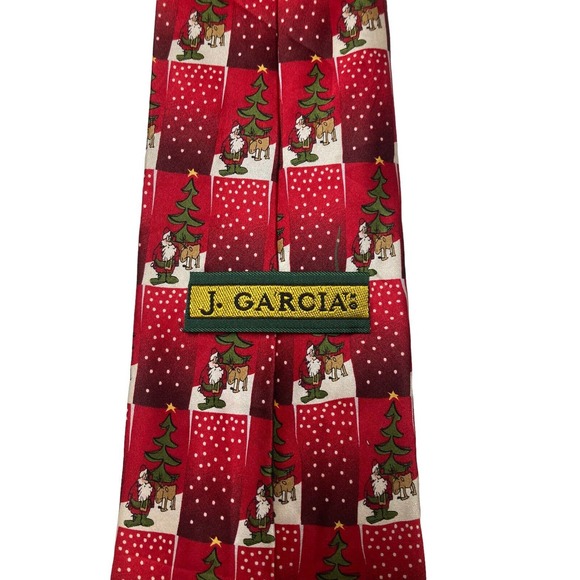 J Jerry Garcia Grateful Dead Merry Christmas Collection Thirty Two Necktie - Picture 4 of 7